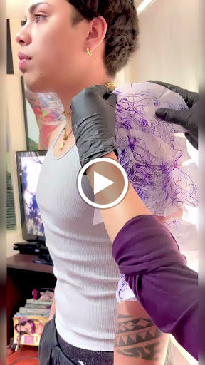 Explore upper back tattoo cover up ideas, creative tattoo ideas in Garden Grove, available at Anna Hang Tattoo