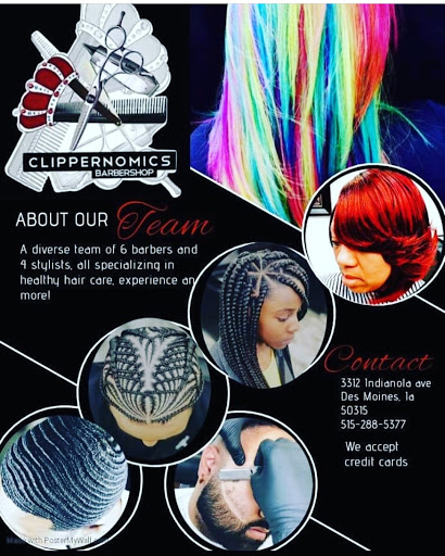 Beauty Salon «Clippernomics Barber Shop and Beauty Salon», reviews and photos, 3312 Indianola Ave, Des Moines, IA 50315, USA
