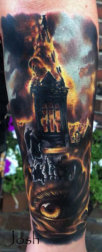 Explore waterfall tattoo ideas, creative tattoo ideas in Sanford, available at Venom Ink Tattoo