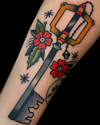 Explore mechanic sleeve tattoo ideas, creative tattoo ideas in Lakeland, available at Black Swan Tattoo