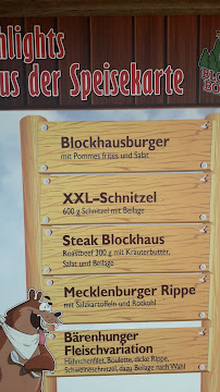 Blockhaus Boldekow à Boldekow menu