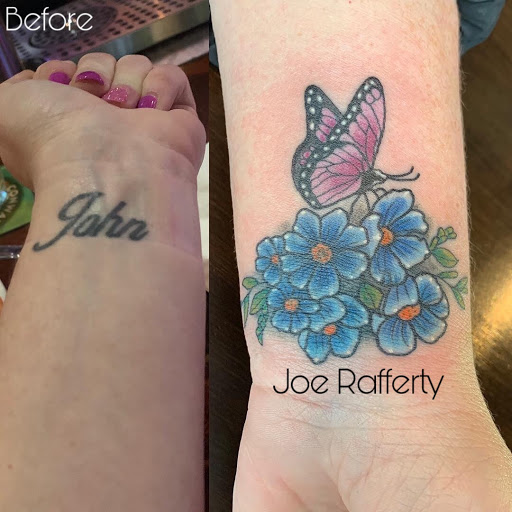 Explore tattoo ideas on the shoulder, creative tattoo ideas in Kent, available at War Horse Ink