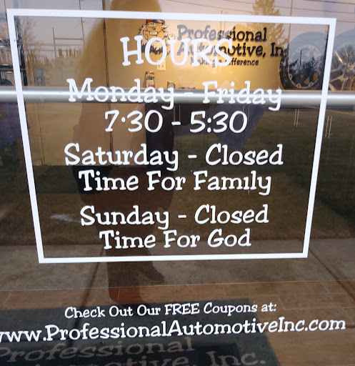Auto Repair Shop «Professional Automotive Inc», reviews and photos, 7013 E 86th St, Indianapolis, IN 46250, USA