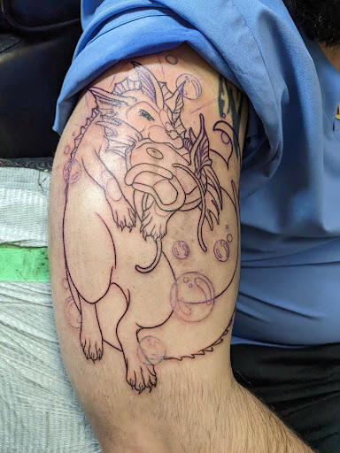 Explore city tattoo ideas, creative tattoo ideas in Buffalo, available at Neon Crab Tattoos & Piercing