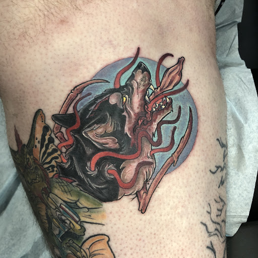 Explore women thigh tattoo ideas, creative tattoo ideas in Catonsville, available at Forevermore Tattoo Company
