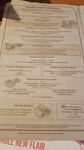 American Restaurant «Cracker Barrel Old Country Store», reviews and photos, 9214 Park W Blvd, Knoxville, TN 37923, USA