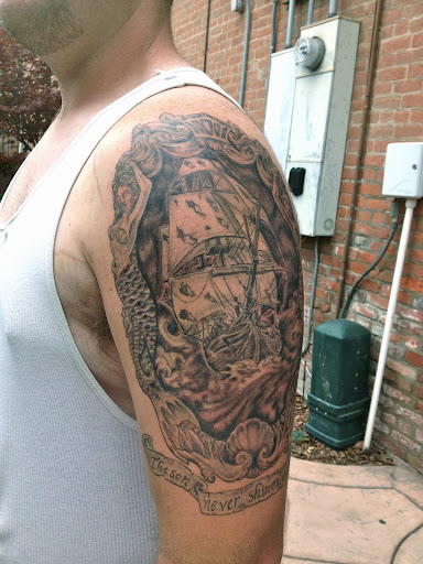 Explore script tattoo ideas for men, creative tattoo ideas in Ventura, available at White Lotus Body Arts Studio