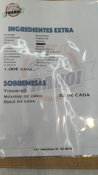 Pizzeria TRANOI em Figueira da Foz menu n° 6