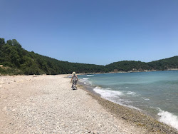Foto di Servez beach con costa lunga e dritta