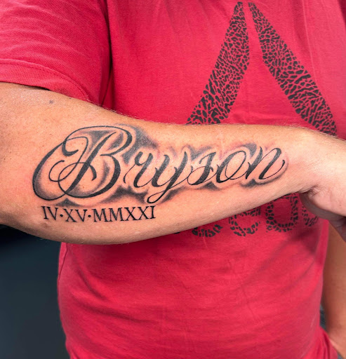 Explore shaded sleeve tattoo ideas, creative tattoo ideas in Summerfield, available at Diamond Tattoos & Body Piercings