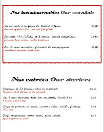 Restaurant Le Bistrot d'Yvan à Saint-Raphaël carte