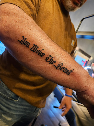Explore jack and sally tattoo ideas, creative tattoo ideas in Mansfield, available at Mansfield Tattoo