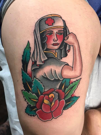 Explore tattoo ideas for black men, creative tattoo ideas in Delmar, available at Resolute Tattoo