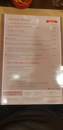 Restaurant de spécialités alsaciennes Winstub La Flammerie à Ribeauvillé (la carte)