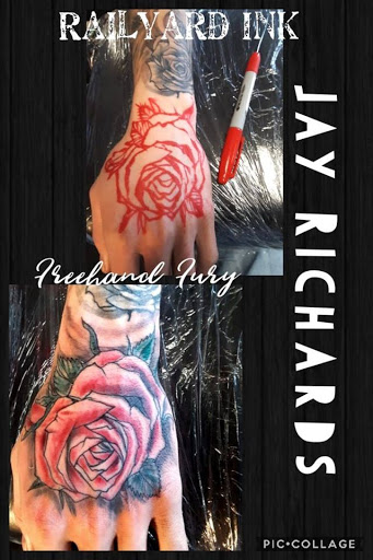 Explore yoda tattoo ideas, creative tattoo ideas in Roanoke, available at RailYard INK