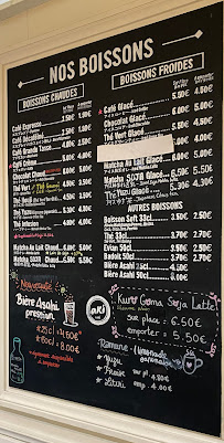 Menu / carte de Aki Café à Paris