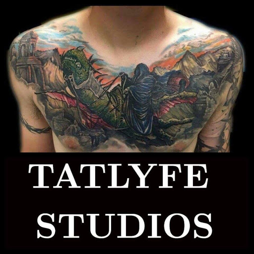Explore back shoulder tattoo ideas for men, creative tattoo ideas in Savannah, available at Tatlyfe Studios