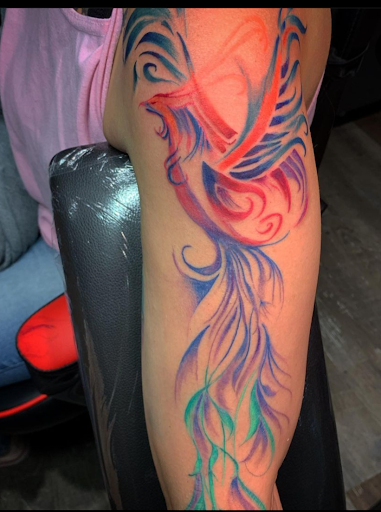 Explore women's thigh tattoo ideas, creative tattoo ideas in Falling Waters, available at Intheimagestudio TattooPrivate Studio