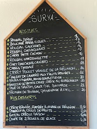 Menu du Restaurant le Surya à Petite-Île