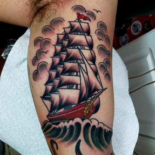 Tattoo Shop «Mr. Blue Sky Tattoo», reviews and photos, 6690 E Black Horse Pike #11, Egg Harbor Township, NJ 08234, USA