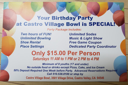 Bowling Alley «Castro Village Bowl», reviews and photos, 3501 Village Dr, Castro Valley, CA 94546, USA