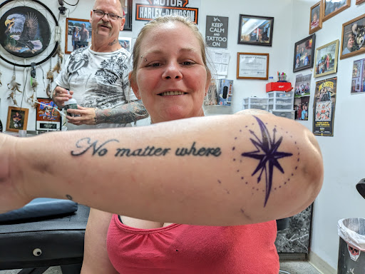 Explore scissor tattoo ideas, creative tattoo ideas in Hastings, available at A Plus Tattoo & Body Piercing