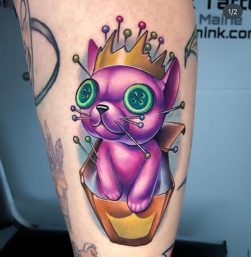 Explore blacked out tattoo ideas, creative tattoo ideas in South Portland, available at Dark Harbor South