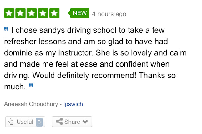 Comments and reviews of Sandy’s Driving School