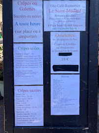 Menu du Le Saint-Médard à Saugues