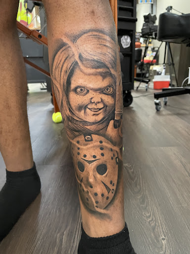 Explore flower sleeve tattoo ideas, creative tattoo ideas in Las Vegas, available at Beloved Family 2 Tattoo Studio