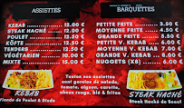 Kebab Océan kebab à Chateaulin (le menu)