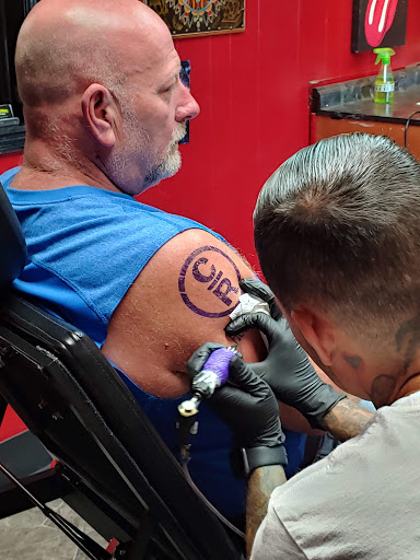 Explore flag tattoo ideas, creative tattoo ideas in Knoxville, available at Hard Knox Tattoo