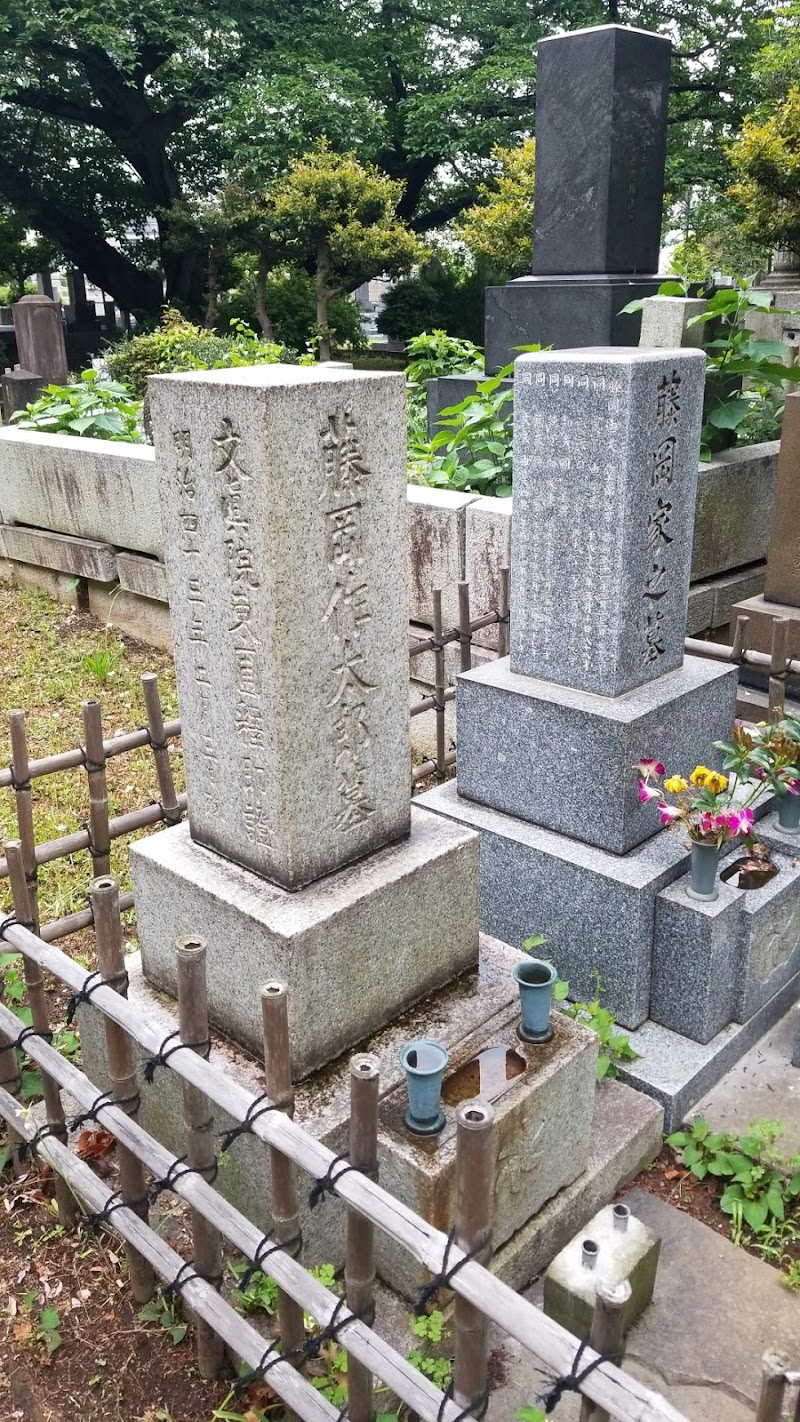 藤岡作太郎の墓