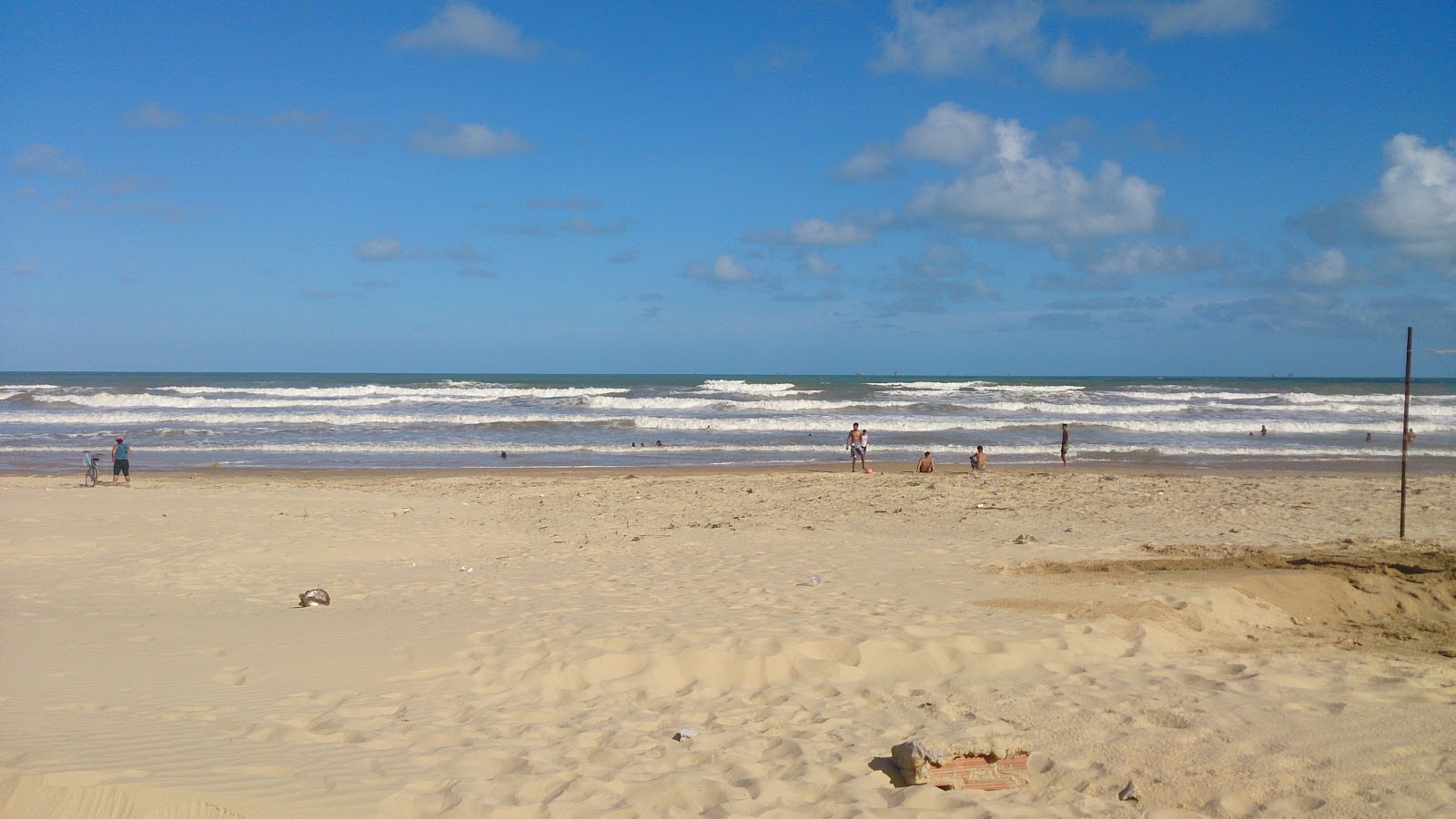 Foto von Praia do Porto mit feiner beiger sand Oberfläche