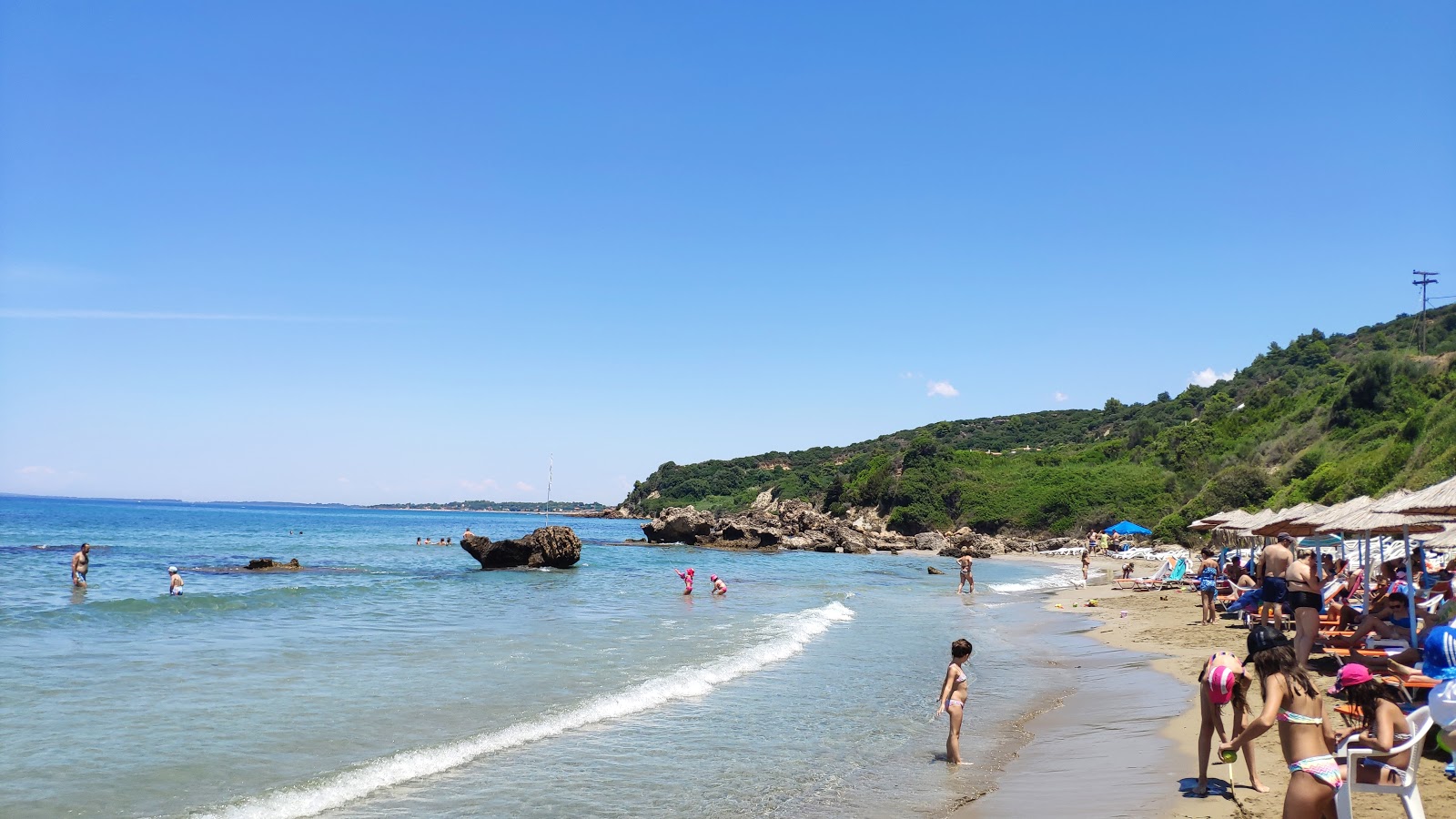 Foto von Leventochori beach mit sehr sauber Sauberkeitsgrad