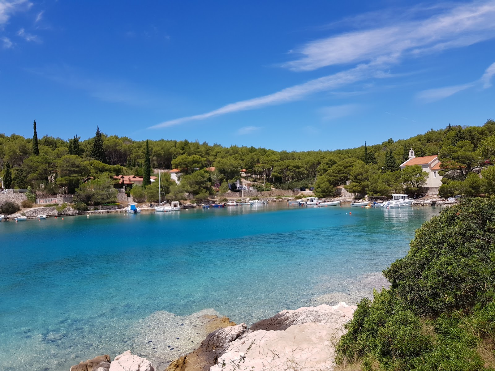 Foto von Osibova beach mit kleine bucht