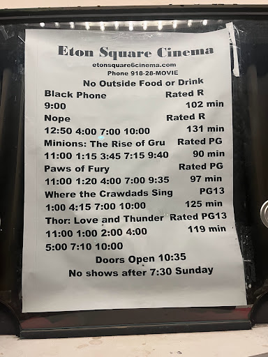 Movie Theater «Eton Square 6 Cinema», reviews and photos, 8421 E 61st St, Tulsa, OK 74133, USA