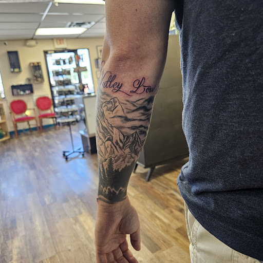 Explore disney castle tattoo ideas, creative tattoo ideas in Traverse City, available at Pinups & Needles