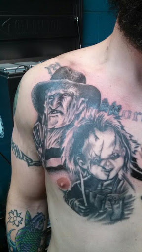 Explore awesome half sleeve tattoo ideas, creative tattoo ideas in Watertown, available at Bare Knuckle Tattoo