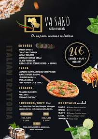 Menu du VA SANO - Italian trattoria à Chelles