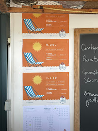 Menu du Cala Cerasa à Monopoli