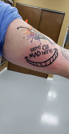 Explore grumpy bear tattoo ideas, creative tattoo ideas in Saint Petersburg, available at Phoebus Tattoos