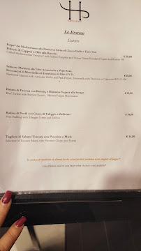 Menu du RISTORANTE FRANCY à Montecatini Terme