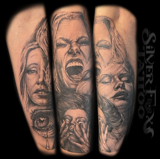 Explore queen crown tattoo ideas, creative tattoo ideas in Peckville, available at Silver Fox Tattoos