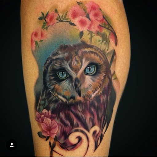 Explore leg tattoos ideas, creative tattoo ideas in Morgan Hill, available at ART OF THE HEART TATTOO & PIERCINGS