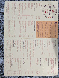 Menu du O'Vintage à Pouru-Saint-Remy