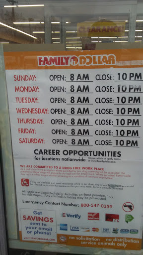 Dollar Store «FAMILY DOLLAR», reviews and photos, 5043 N Crescent Blvd, Pennsauken Township, NJ 08110, USA