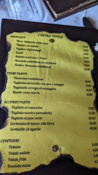 Osteria Del Nibbio à Dorio menu