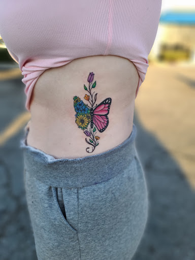 Explore forearm watercolor tattoo ideas, creative tattoo ideas in Whittier, available at Whittier Tattoo