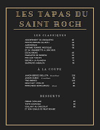 Menu / carte de Le Saint Roch à Montpellier